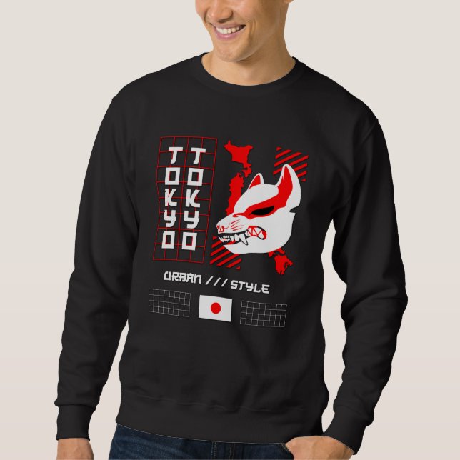 Kitsune Fox Tokyo City Sweatshirt (Front)