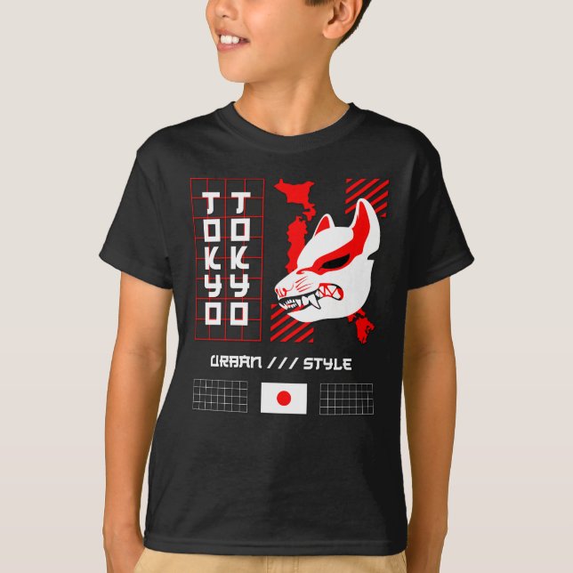 Kitsune Fox Tokyo City T-Shirt (Front)