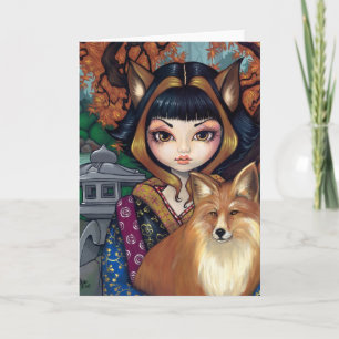 "Kitsune" Greeting Card