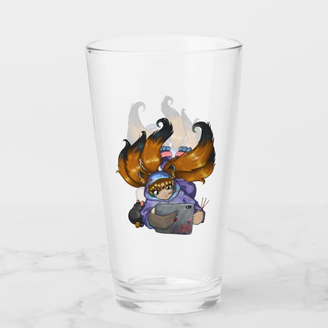 Kitsune Life Glass (Front)