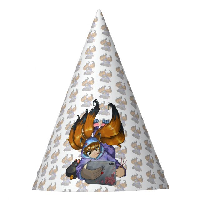 Kitsune Life Party Hat (Front)