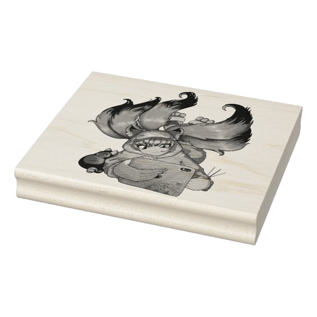 Kitsune Life Rubber Stamp (Stamp)