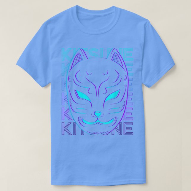 Kitsune Mask Fo Mask Japanese Mask Retro  T-Shirt (Design Front)