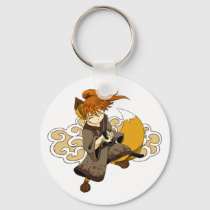 Kitsune Samurai Key Ring