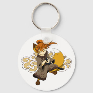 Kitsune Samurai Key Ring