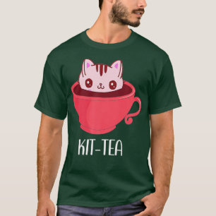 KitTea Cat Mug Kit Tea for Cat LoversKitTea Premiu T-Shirt