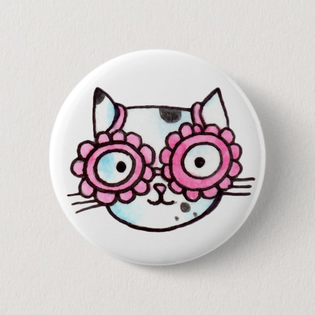 Kitteh 6 Cm Round Badge (Front)