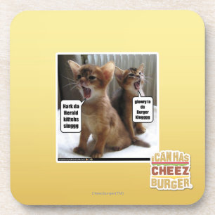Kitteh carols coaster