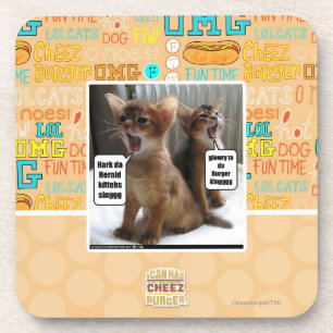 Kitteh carols coaster