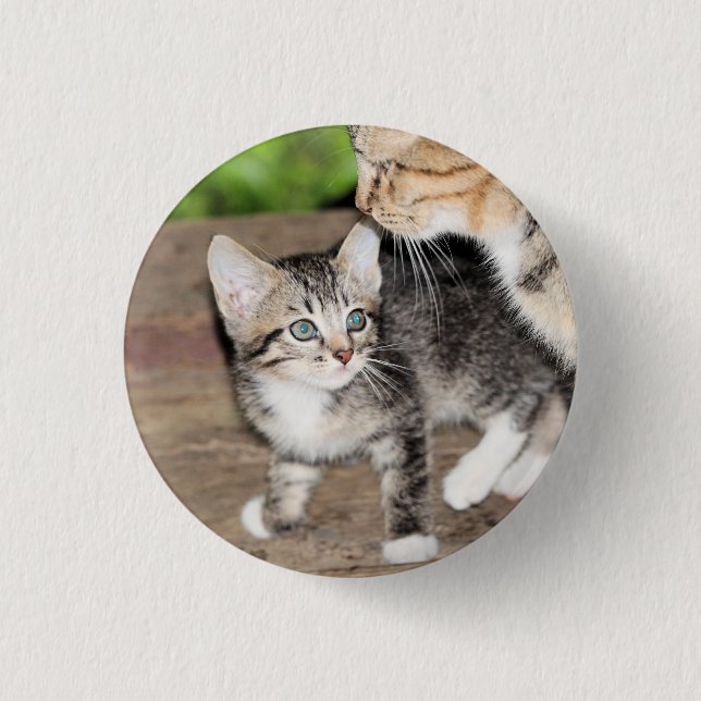Kitten 3 Cm Round Badge (Front)