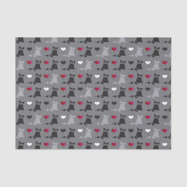 kitten and mice pattern tissue paper (Front)