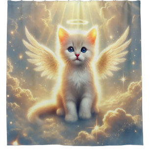 Kitten Angel Shower Curtain