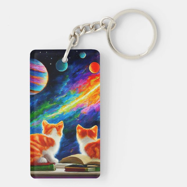 Kitten Art Key Ring (Back)