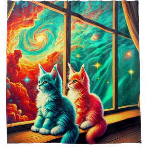Kitten Art Shower Curtain
