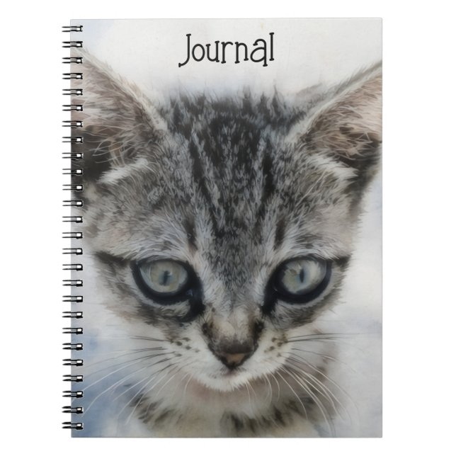 Kitten Baby Cat Art Journal Notebook (Front)
