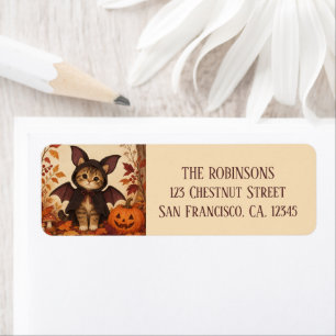Kitten Bat Costume Halloween Personalised