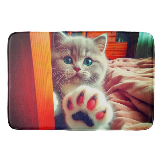 Kitten Bath Mat (Front)