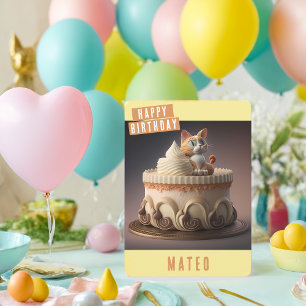 Kitten Birthday Card