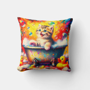 Kitten Bubble Bath Cushion