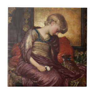 Kitten (by Frederic Leighton) Tile