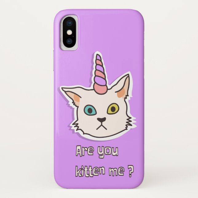 Kitten Case-Mate Barely iPhone X Case (Back)