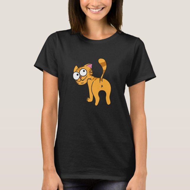 Kitten Cat Butt T-Shirt (Front)
