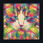 Kitten Cat Face Prismatic Design-21908 Wood Wall Art<br><div class="desc">Kitten Cat Face Prismatic Design-21908</div>