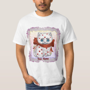 Kitten Cat Heart t-shirts