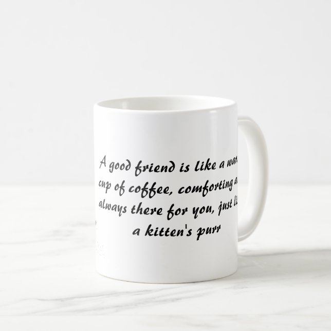 Kitten coffee mug (Front Right)