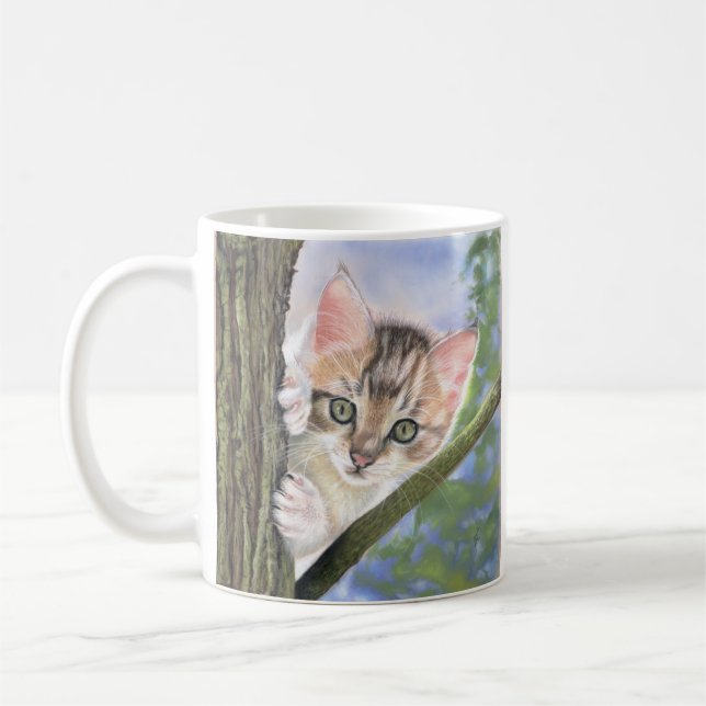 Kitten coffee or tea mug (Left)