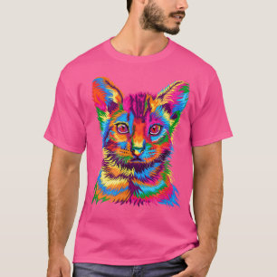 Kitten Colourful Art for Cat Lovers, Best Cat Dad, T-Shirt