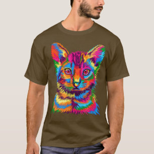 Kitten Colourful Art for Cat Lovers, Best Cat Dad, T-Shirt