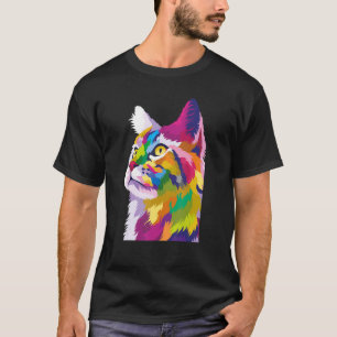 Kitten Colourful  For Cat  Cat Dad Cat Mum 1 T-Shirt