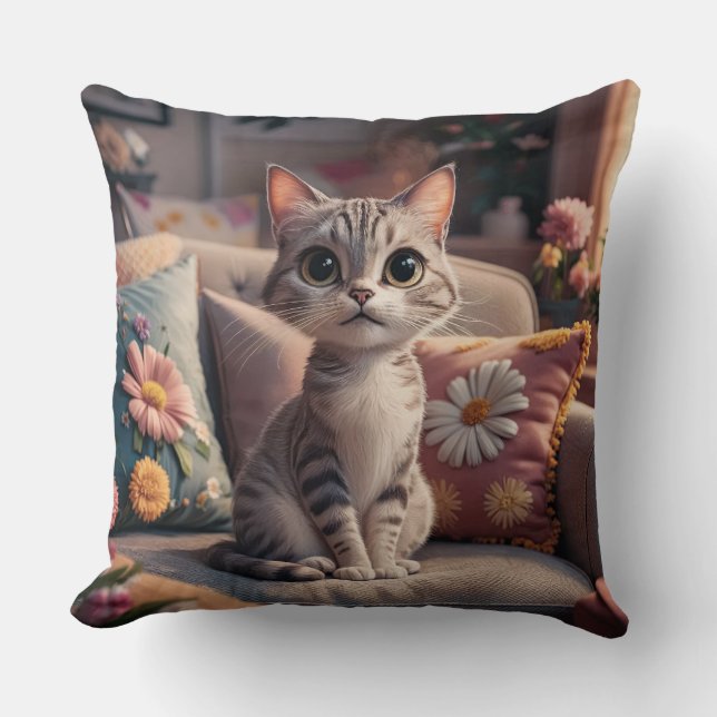 Kitten Cushion (Front)