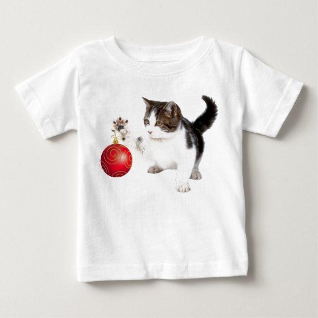 Kitten decorates your tree baby T-Shirt (Front)