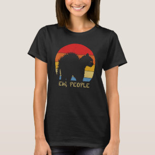 Kitten Ew People Saying Cat Wearing Face Mask Cats T-Shirt