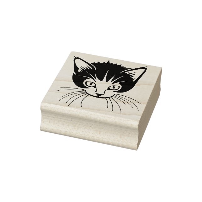 kitten face art stamp (Stamp)