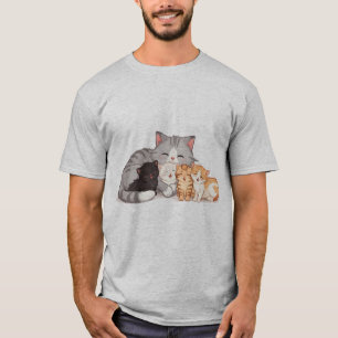 Kitten Family Snuggle T-Shirt