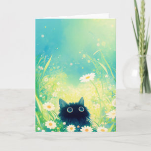 Kitten Flower Retreat Card