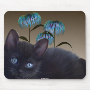 Kitten Flowers Mousepad