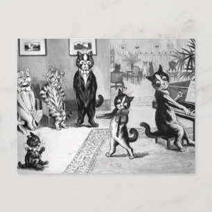 Kitten Giving a Recital Postcard