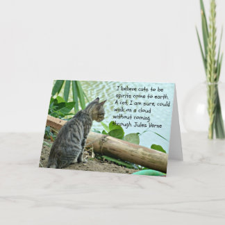 Kitten Greetings Card with Quote