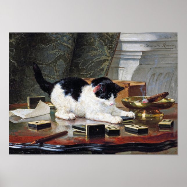 Kitten, Henriette Ronner-Knip Poster (Front)