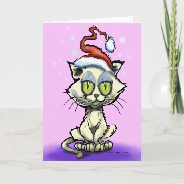 Kitten Holiday Card (Front)