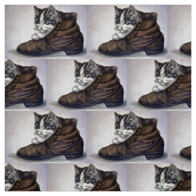 Kitten in a Shoe Fabric (Swatch)