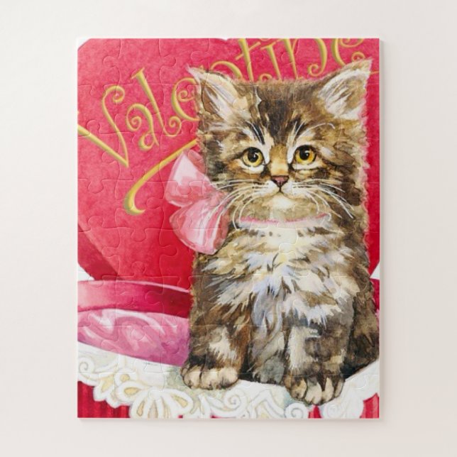 Kitten in Candy Box Jigsaw Puzzle (Vertical)