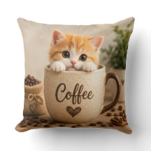 Kitten in Coffee Cup Charm