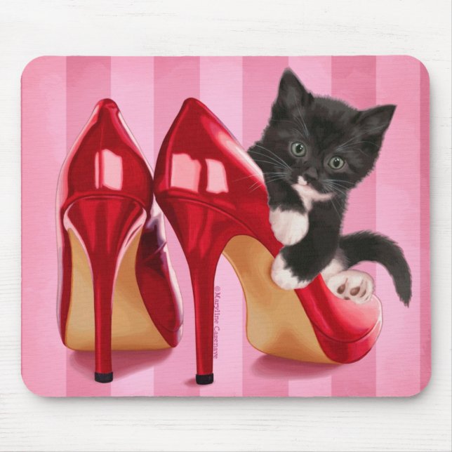 Kitten in Shoe Mouse Pad (Front)