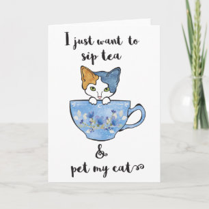 Kitten in TeaCup Card
