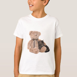 kitten in the arms off has teddy bear T-Shirt